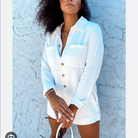 Show Me Your MUMU Tegan Jumpsuit Whitewash - Picture 5 of 6